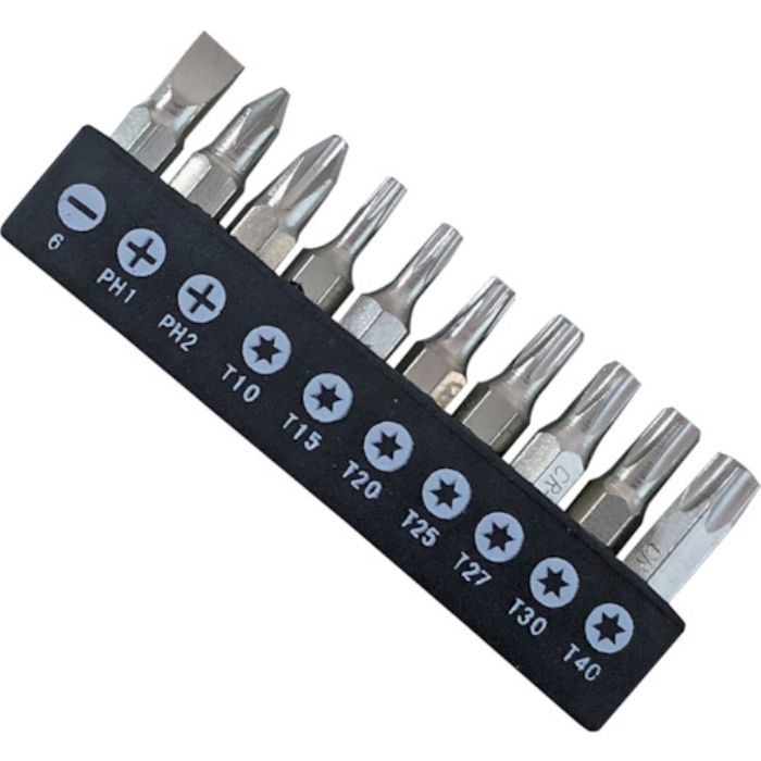 ベストツール BEST 10pcs.ドライバー&トルクスねじ用ビット(Tcode:3633841)