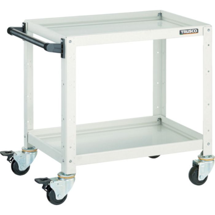 TRUSCO ツールワゴン バーディワゴン 600X400XH600 2段 ホワイト(Tcode:4501357)