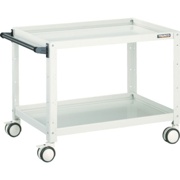 TRUSCO ツールワゴン バーディワゴン 750×500×H600 ウレタン双輪 ホワイト(Tcode:4501365)