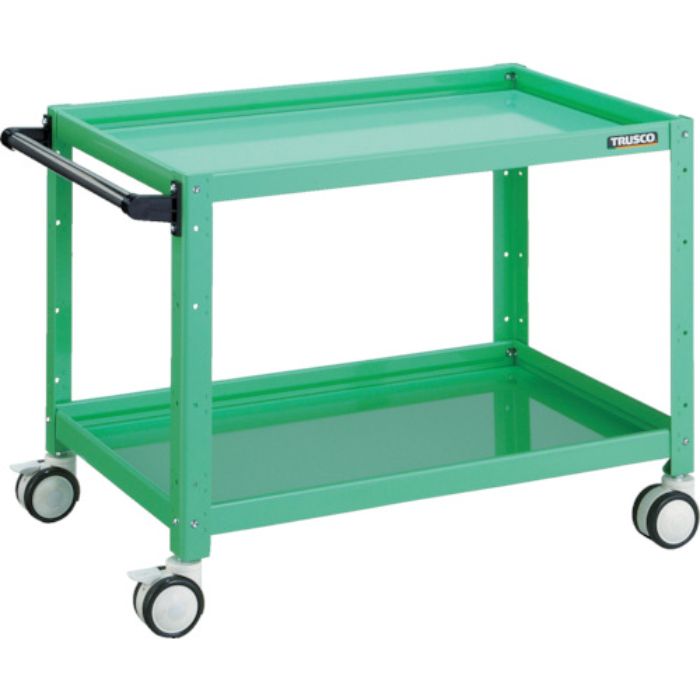 TRUSCO ツールワゴン バーディワゴン 750×500×H600 ウレタン双輪 ヤンググリーン(Tcode:4749847)