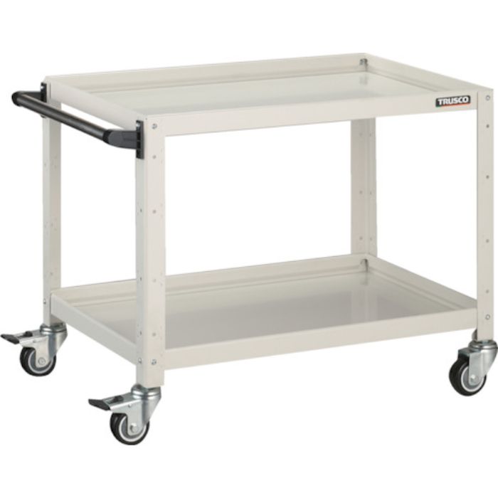 TRUSCO ツールワゴン バーディワゴン 750X500XH600 ウレタン車輪 ホワイト(Tcode:4501373)