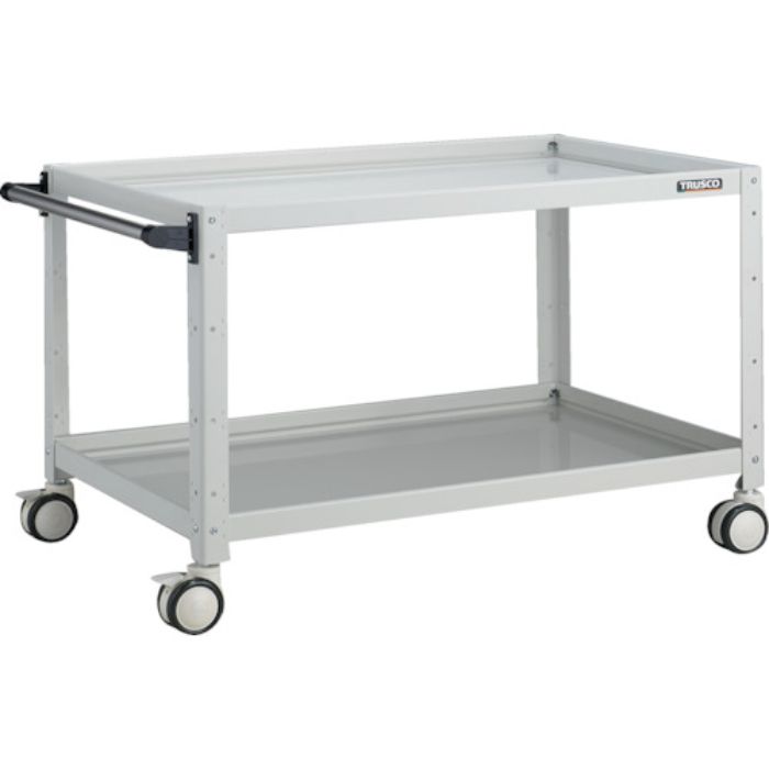 TRUSCO ツールワゴン バーディワゴン 900X600XH600 2段 ホワイト(Tcode:8183753)