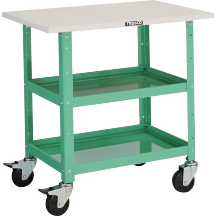 TRUSCO ツールワゴン バーディワゴン 600X400 天板付 ヤンググリーン(Tcode:4749715)