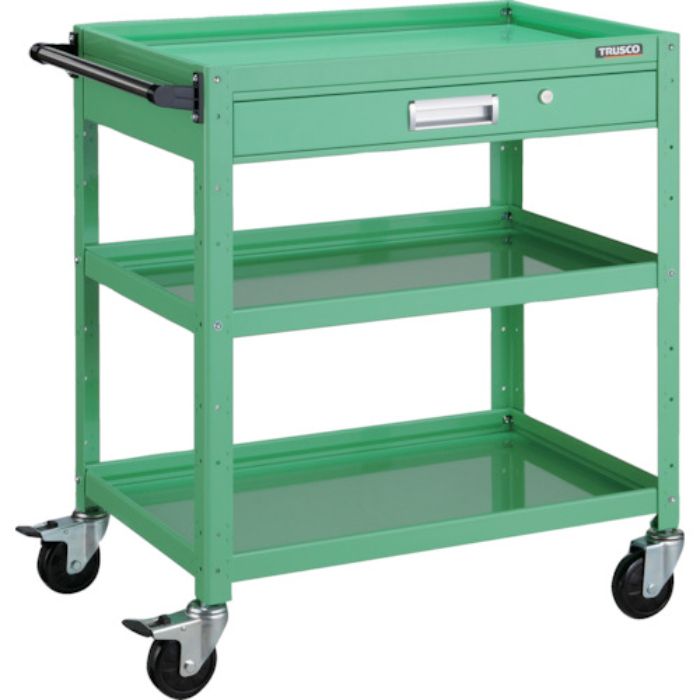 TRUSCO ツールワゴン バーディワゴン 600X400 引出付 ヤンググリーン(Tcode:4750080)