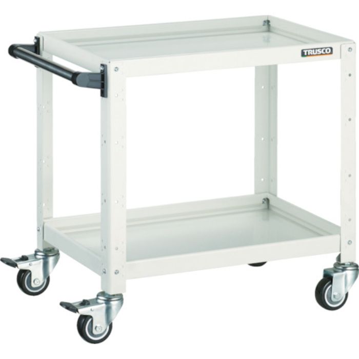 TRUSCO ツールワゴン バーディワゴン 750X500XH740 ウレタン車輪 ホワイト(Tcode:4501519)