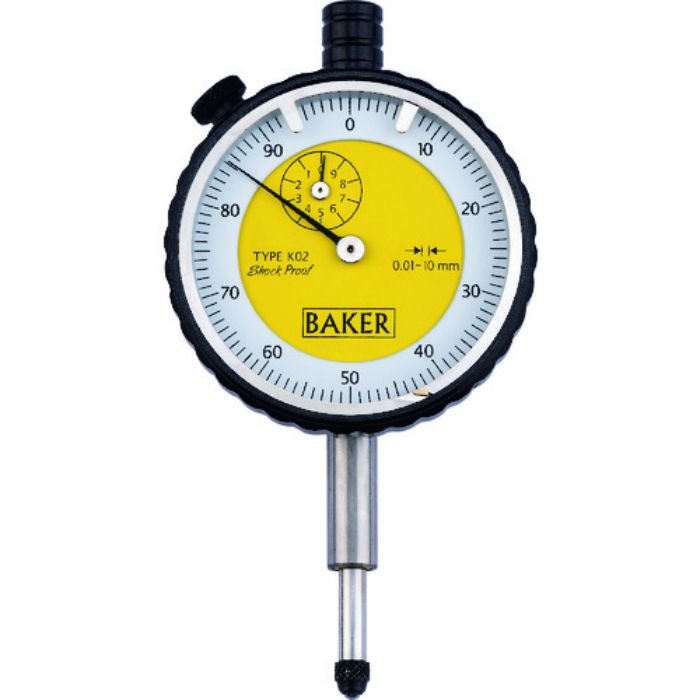 BAKER 標準ダイヤルゲージ タイプK02 0.01mm目量(Tcode:2086902)
