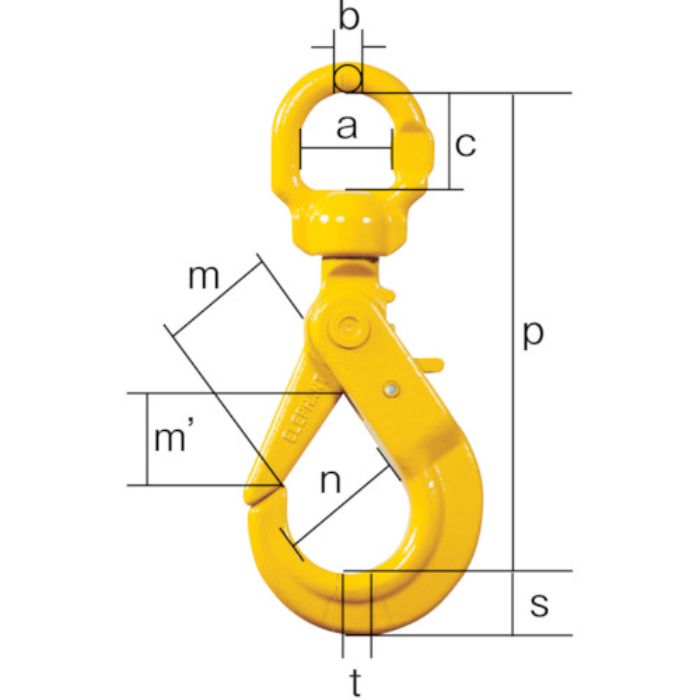 象印 スイベルフック(ボールベアリング入り) 1.6t(Tcode:3770788)