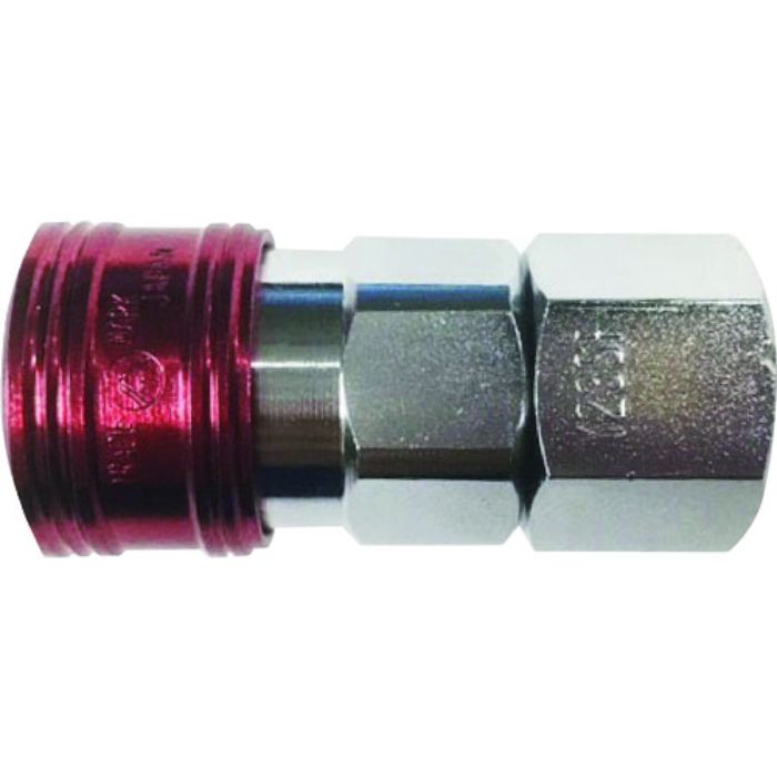 ヤマト 金属カップリング BLY-Cシリーズ カラーカップリングソケット(おねじ取付用) レッド 3個入 相手側取付サイズR1/2(Tcode:1371896)