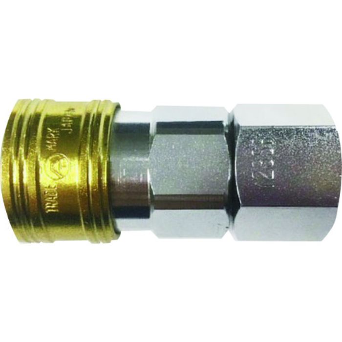 ヤマト 金属カップリング BLY-Cシリーズ カラーカップリングソケット(おねじ取付用) イエロー 3個入 相手側取付サイズR1/2(Tcode:1371902)