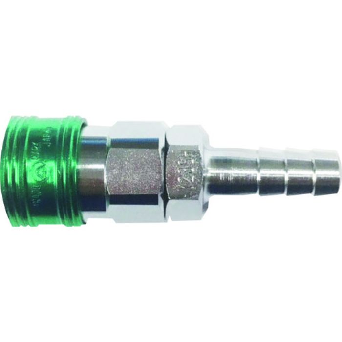 ヤマト 金属カップリング BLY-Cシリーズ カラーカップリングソケット(ホース取付用) グリーン 3個入 相手側ホースインチサイズ(インチ)1/2(Tcode:1371903)