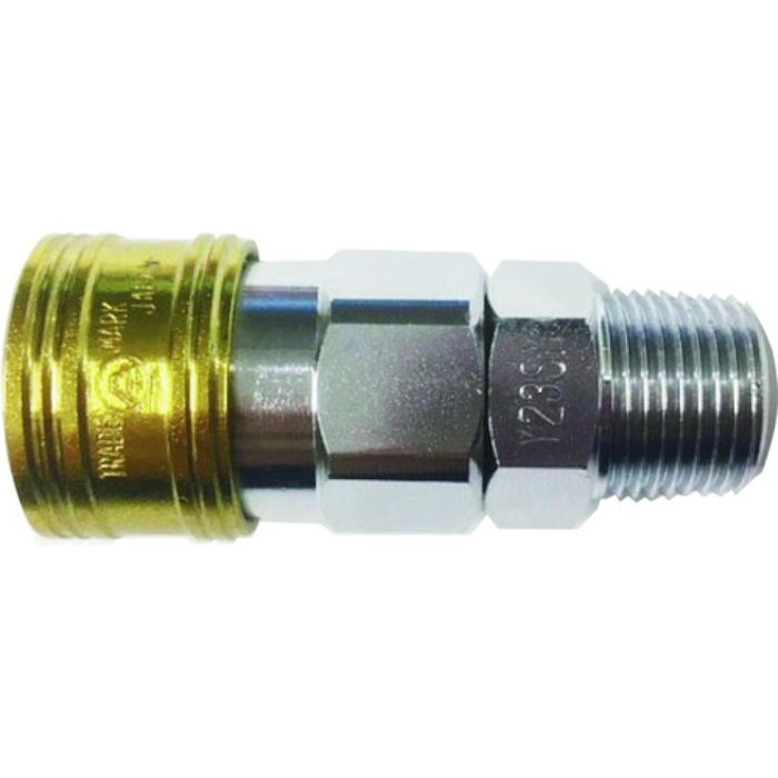 ヤマト 金属カップリング BLY-Cシリーズ カラーカップリングソケット(めねじ取付用) イエロー 3個入 相手側取付サイズRc1(Tcode:1371926)