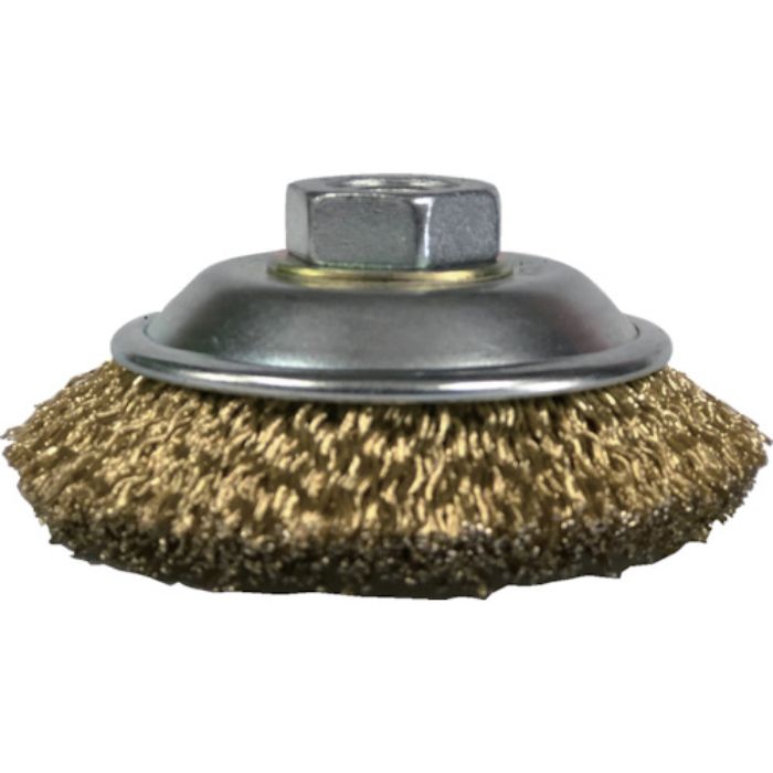 SUNPOWER 鋼線メッキ線ベベルブラシ(黄より線)(Tcode:5531308)