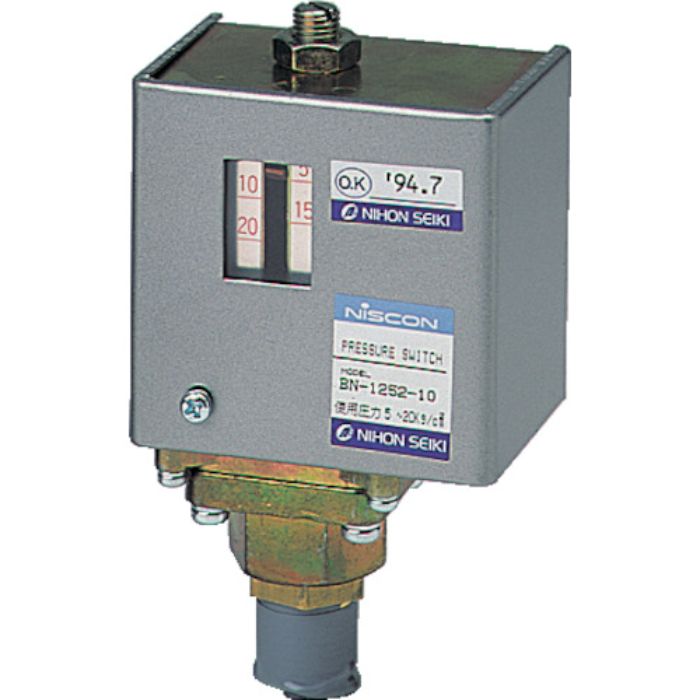 日本精器 圧力スイッチ 設定圧力0.5〜2.0MPa(Tcode:1384660)