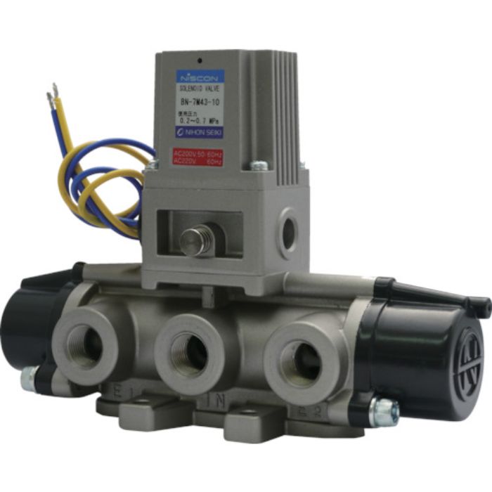 日本精器 4方向電磁弁10AAC200V7Mシリーズシングル(Tcode:1045547)