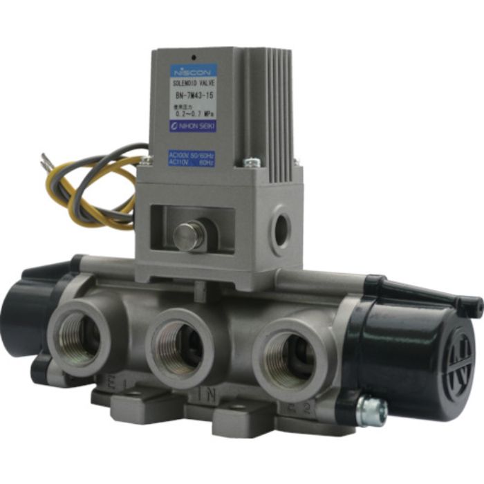 日本精器 4方向電磁弁15AAC100V7Mシリーズシングル(Tcode:1045555)