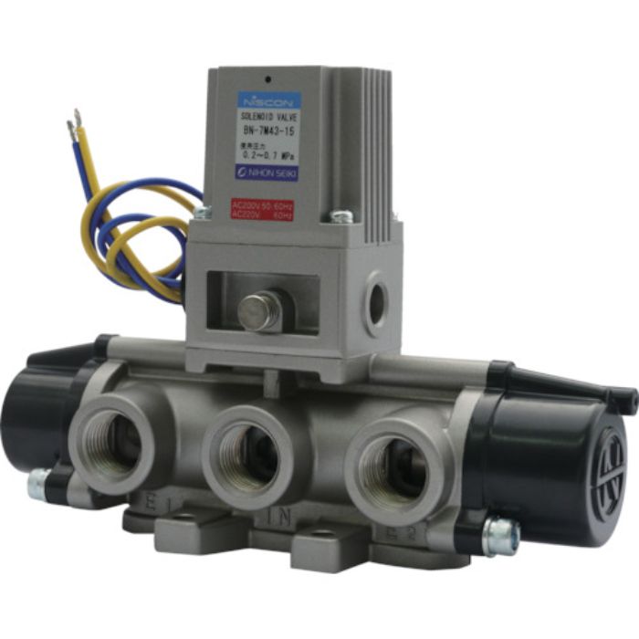 日本精器 4方向電磁弁15AAC200V7Mシリーズシングル(Tcode:1045563)