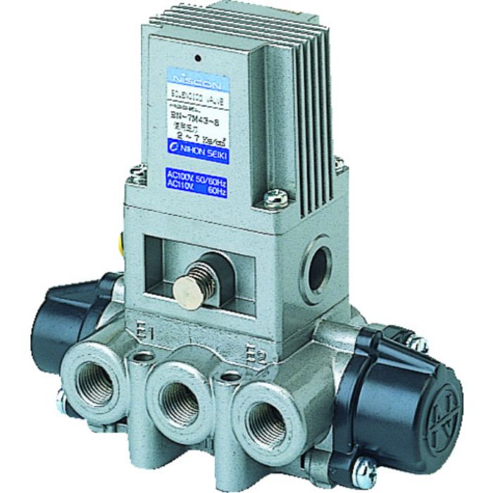 日本精器 4方向電磁弁8AAC100V7Mシリーズシングル(Tcode:1045512)