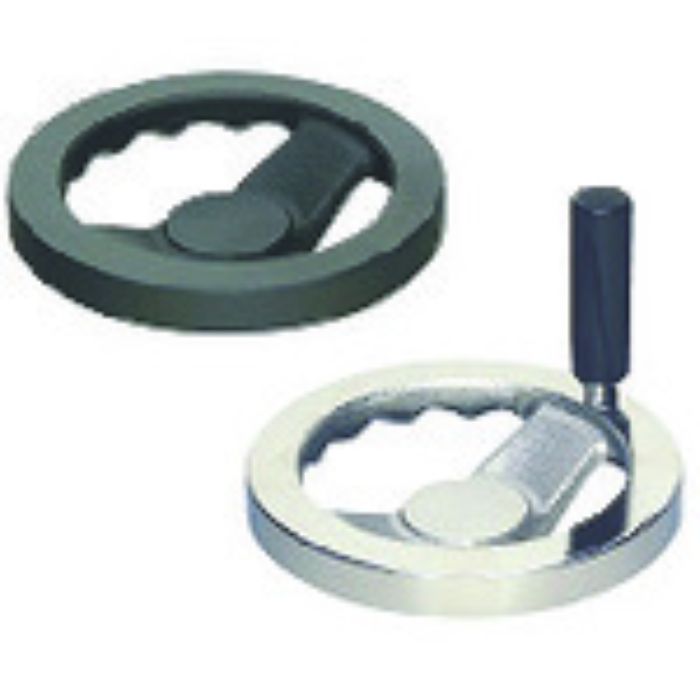 イマオ ハンドル 角リム型ハンドル車(加工付) ハンドル径125mm(Tcode:1323945)