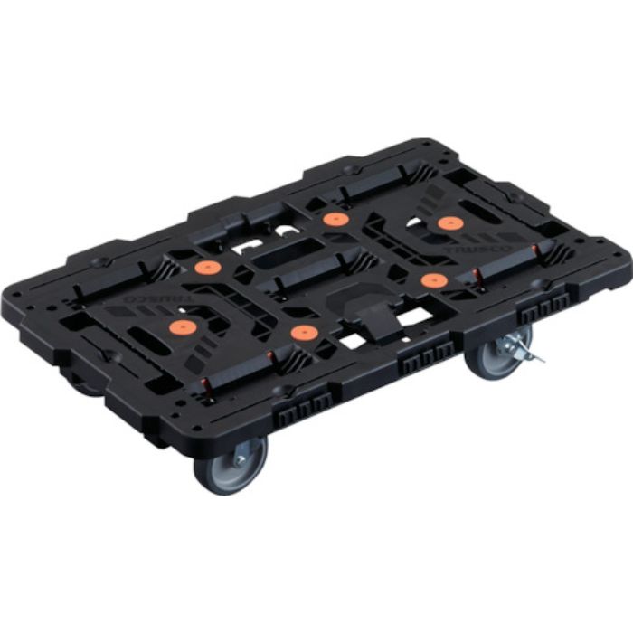 TRUSCO 連結式樹脂製平台車 ビートル 700X450 自在5輪 内2輪ストッパー付(Tcode:2360485)