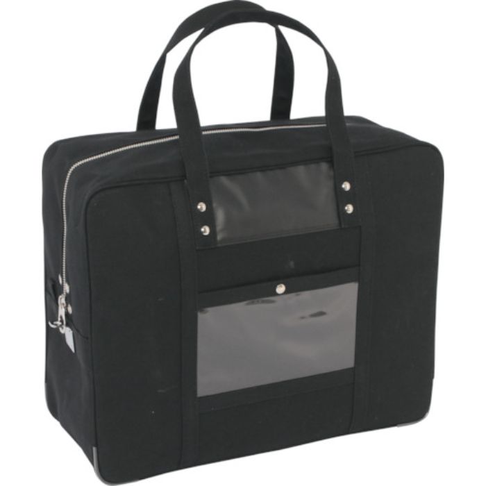 SANEI 帆布メール用ボストン(LL)馬蹄錠金具付 黒(Tcode:1143737)