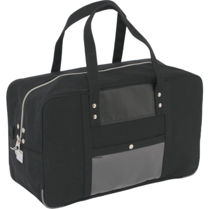 SANEI 帆布メール用ボストン(L)馬蹄錠金具付 黒(Tcode:1143742)