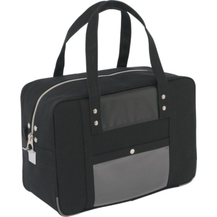 SANEI 帆布メール用ボストン(M)馬蹄錠金具付 黒(Tcode:1143748)