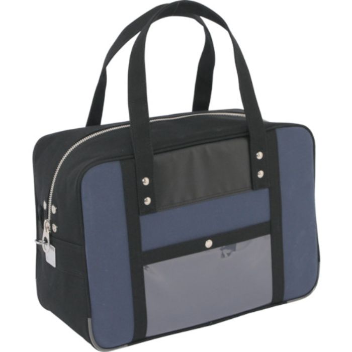 SANEI 帆布メール用ボストン(M)馬蹄錠金具付 紺(Tcode:1143750)