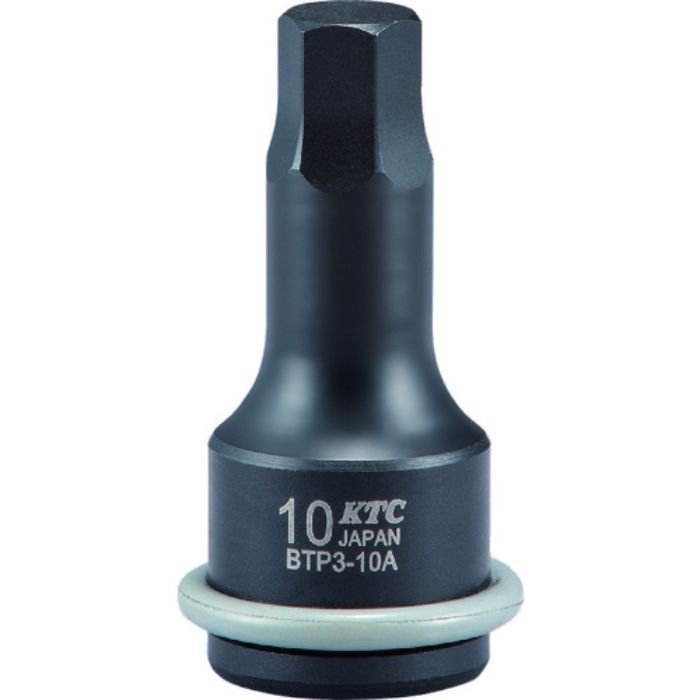 KTC 9.5sq. インパクトレンチ用ヘキサゴンレンチ 対辺寸法4mm 全長45mm(Tcode:1609447)
