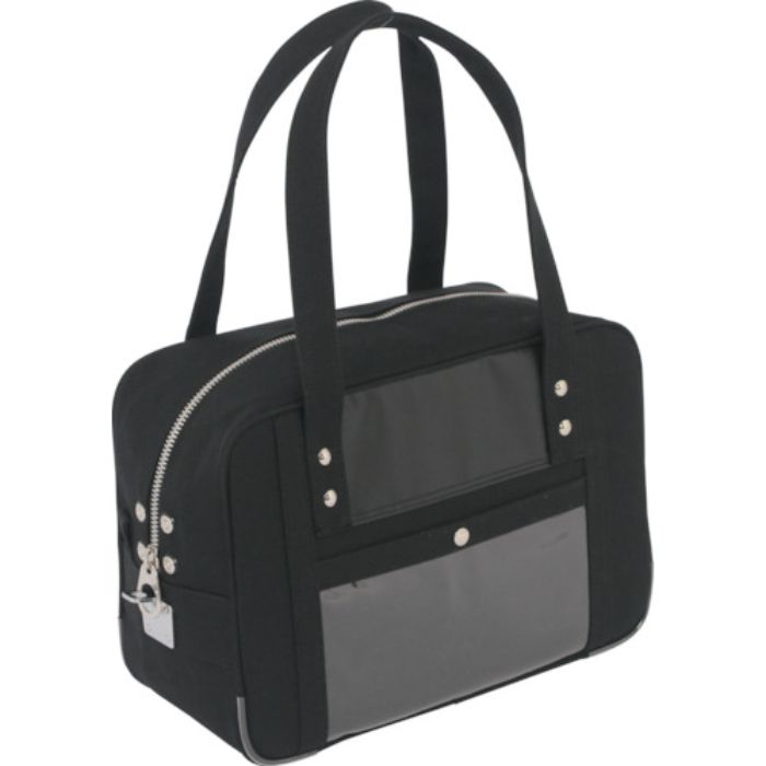 SANEI 帆布メール用ボストン(S)馬蹄錠金具付 黒(Tcode:1143754)