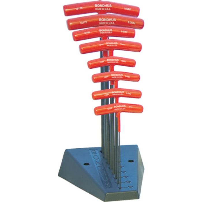 ボンダス ボールポイント六角T-ハンドル セット8本組(2-10mm+スタンド)(Tcode:3274951)
