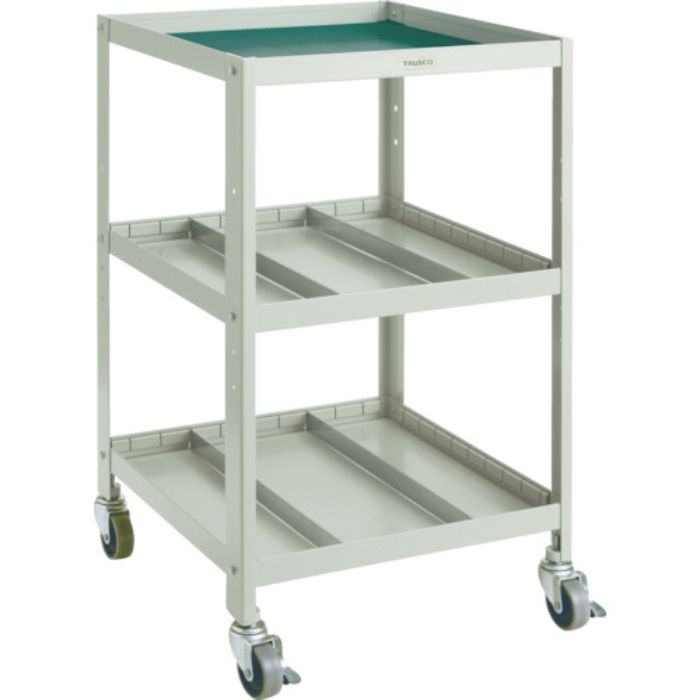 TRUSCO アングル式ツールワゴン BUWF型ワゴン 500X530XH900 3段(Tcode:5016762)