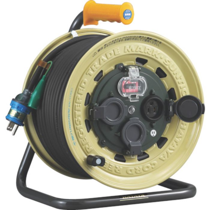 ハタヤ 屋外用 サンタイガーレインボーリール 単相100V30m(Tcode:8513576)