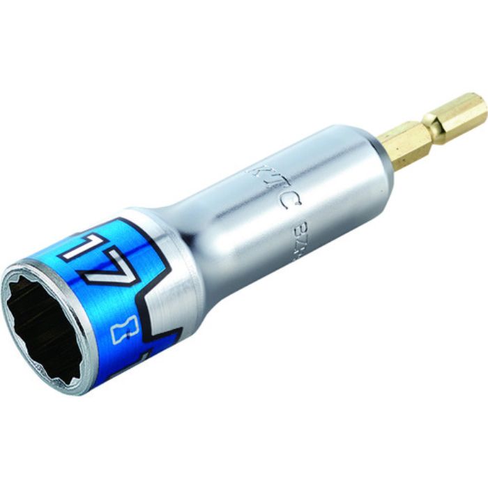 KTC インパクトドライバ用ソケットビット(電動工具用) 差込角6.35mm 対辺寸法17mm 全長101mm(Tcode:1953013)