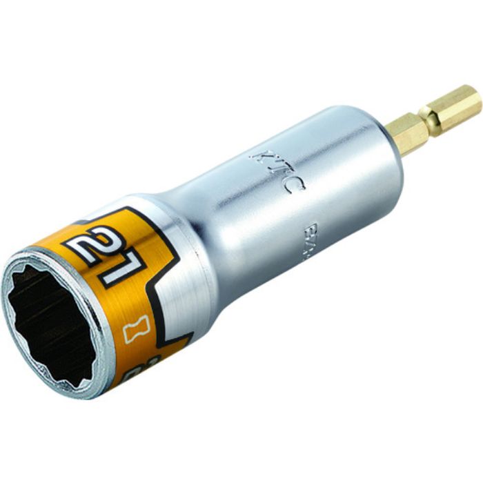 KTC インパクトドライバ用ソケットビット(電動工具用) 差込角6.35mm 対辺寸法21mm 全長101mm(Tcode:1953015)