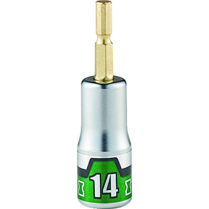 KTC インパクトドライバ用ショートソケットビット 難攻不落 14mm(Tcode:2067159)