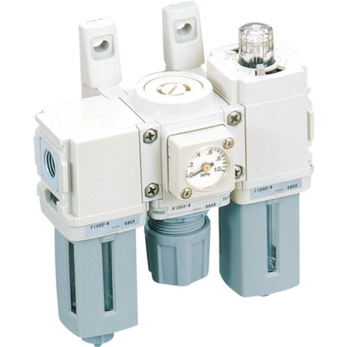 CKD FRLユニット F.R.Lコンビネーション 白色シリーズ 接続口径Rc1/4(Tcode:1234715)