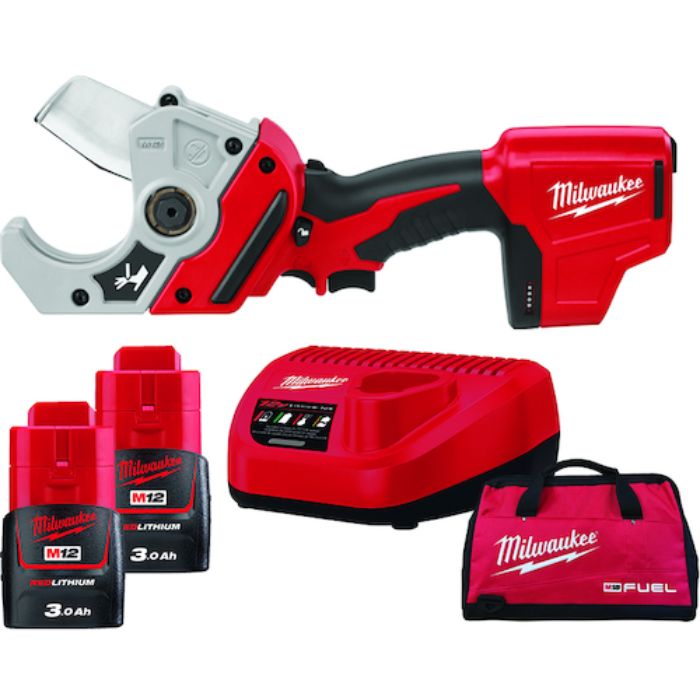 milwaukee M12 PVCカッター 3.0Ah×2キット キャリーバッグ付き(Tcode:4811841)