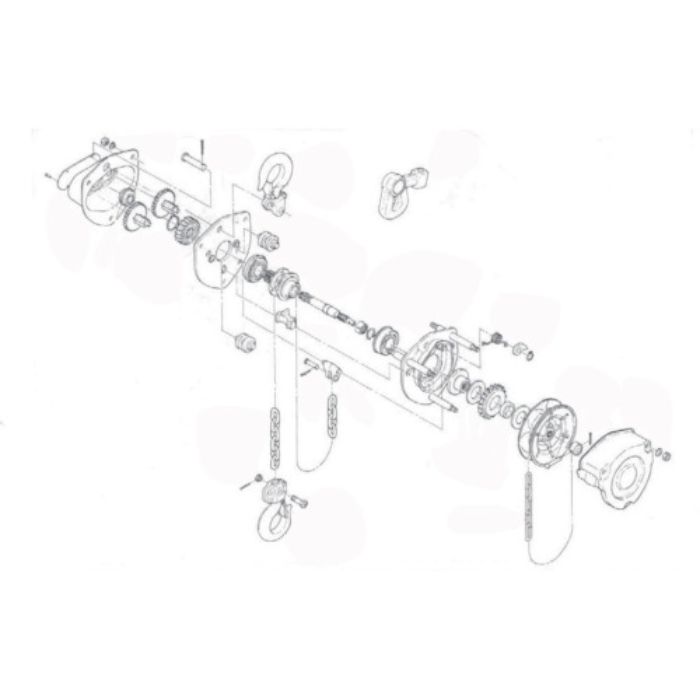 KITO チェーンブロック キトーマイティM3形 CB010用部品 上フック1式(Tcode:3901254)