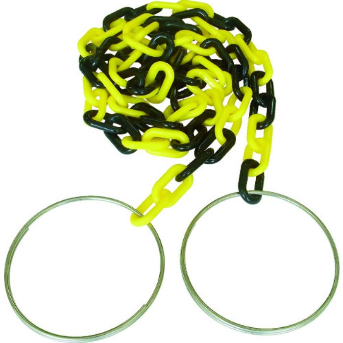 ニッサチェイン コーンチェイン 6mm×2m 黄/黒(Tcode:2970686)