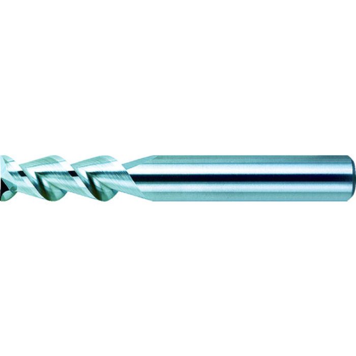 三菱 2枚刃アルミ加工用 超硬スクエアエンドミルミディアム刃長(M)3mm(Tcode:7597517)