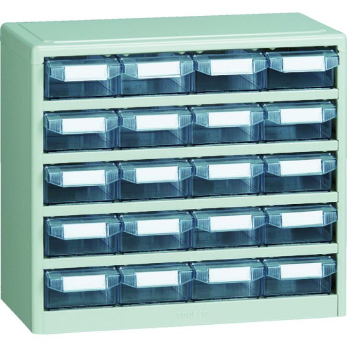 TRUSCO パーツケース バンラックケースC型 4列5段(Tcode:5019796)