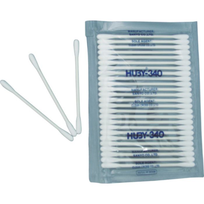 HUBY 3インチ 工業用綿棒(先端砲弾型)CA-002 (25000本入)(Tcode:4578694)