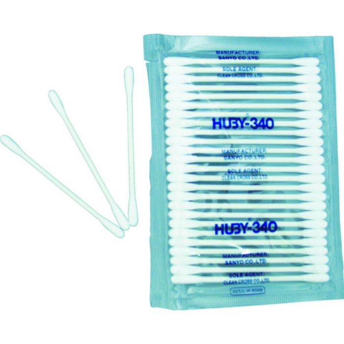 HUBY 3インチ 工業用綿棒(先端砲弾型)CA-002SP (100本入)(Tcode:4786700)