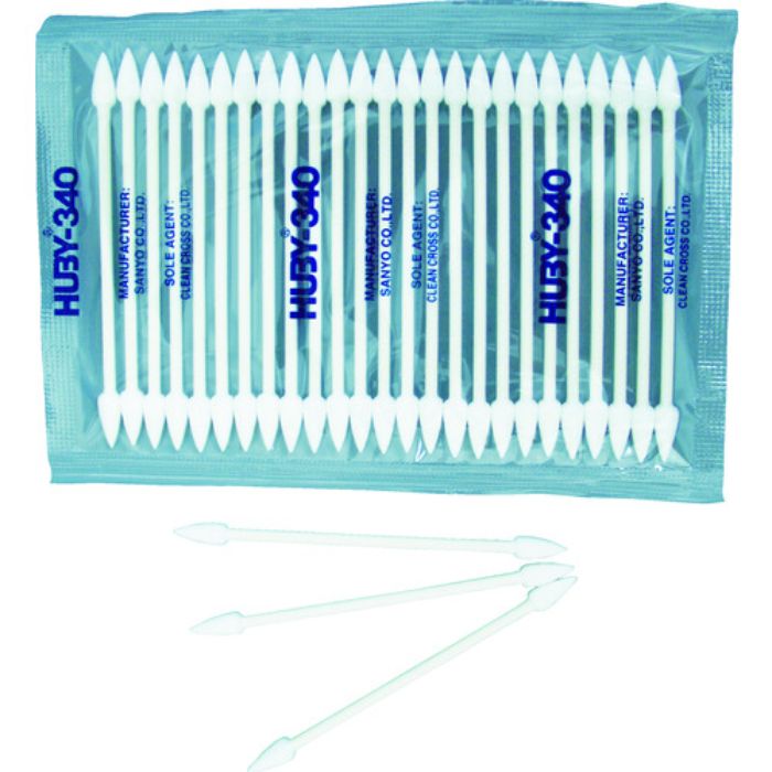 HUBY 3インチ 工業用綿棒(先端コーン型)CA-003SP (100本入)(Tcode:4786718)