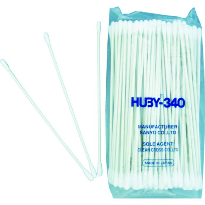HUBY 6インチ 工業用綿棒(先端砲弾型)CA-007SP (100本入)(Tcode:4786742)