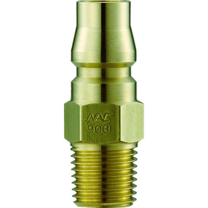 ナック クイックカップリング AL20型 真鍮製 メネジ取付用プラグ Rc1/4(Tcode:3642593)