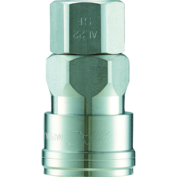 ナック クイックカップリング AL20型 ステンレス製 オネジ取付用ソケット R1/4(Tcode:3642658)