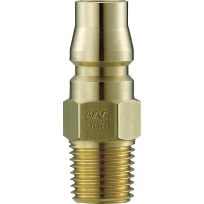 ナック クイックカップリング AL20型 真鍮製 メネジ取付用プラグ Rc1/2(Tcode:3643026)