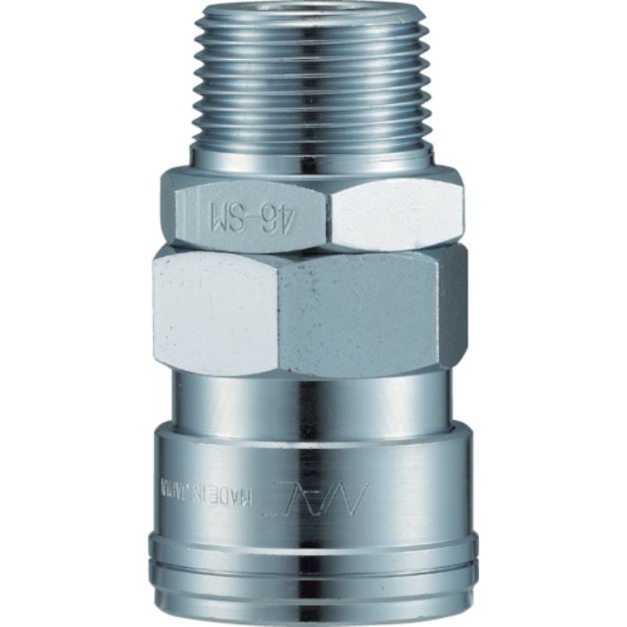 ナック クイックカップリング AL40型 鋼鉄製 メネジ取付用(Tcode:3643476)