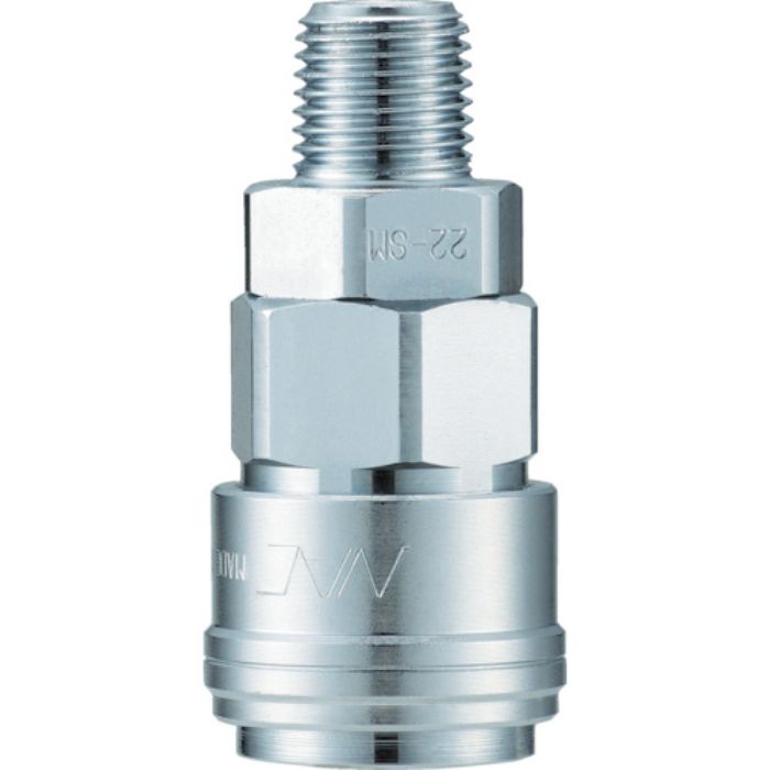 ナック ワンタッチカップリング AT型 鉄スリーブ メネジ取付用 Rc3/8(Tcode:3643786)